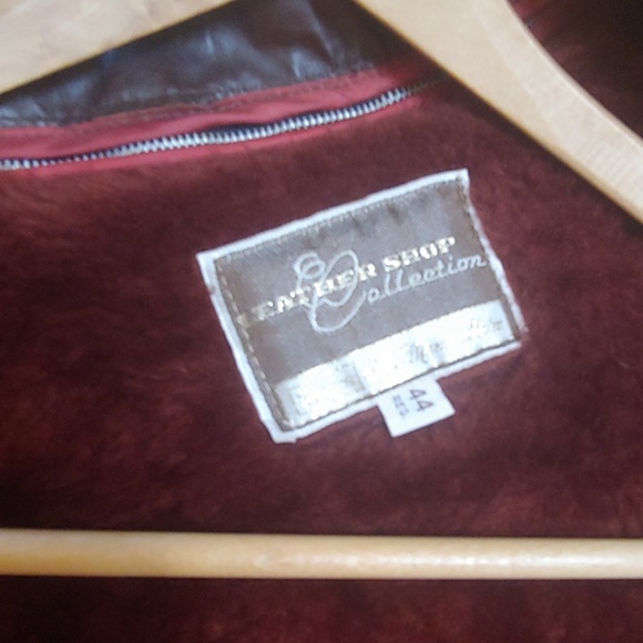 Vintage brown leather coat - Picture 3 of 4